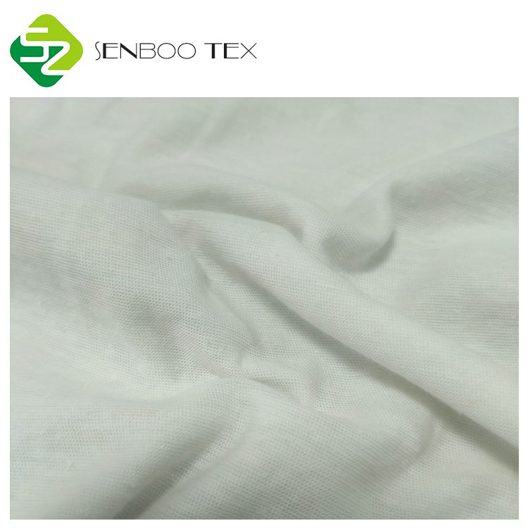 Luxurious 120gsm Organic Cotton Hemp Spandex Poplin Fabric Soft Used for Garments & Dresses
