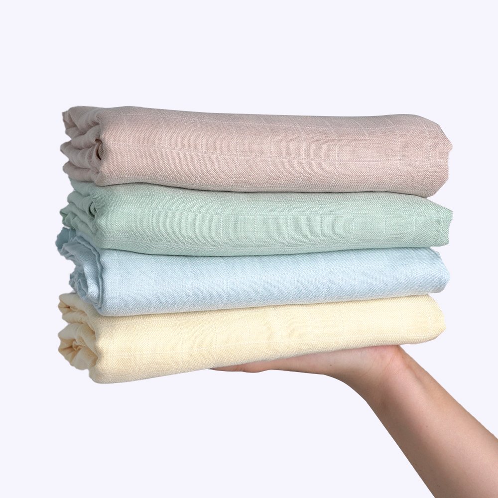 super wholesale custom fluffy bamboo cotton newborn baby swaddle blanket soft wrap blanket muslin swaddle blanket 47 x 47