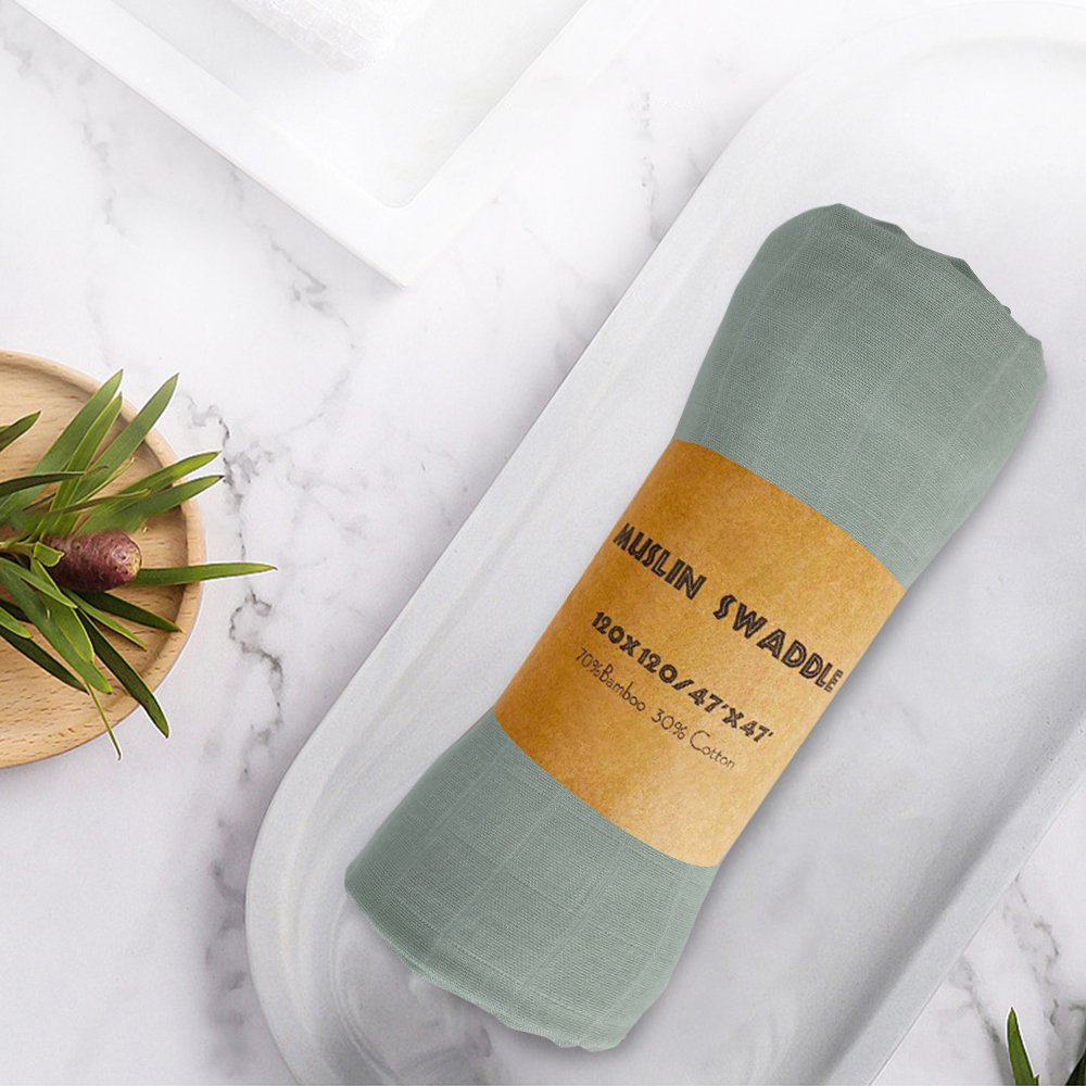super wholesale custom fluffy bamboo cotton newborn baby swaddle blanket soft wrap blanket muslin swaddle blanket 47 x 47