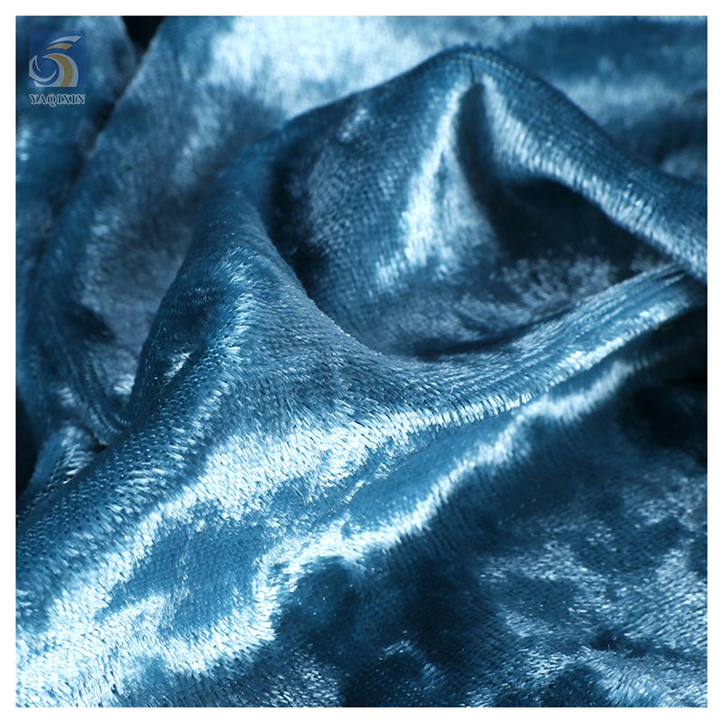 270gsm 95 Polyester 5 Spandex Stretch Knitted Velvet Fabric Pillow Sofa Shiny Diamond Velvet Fabric for Garment