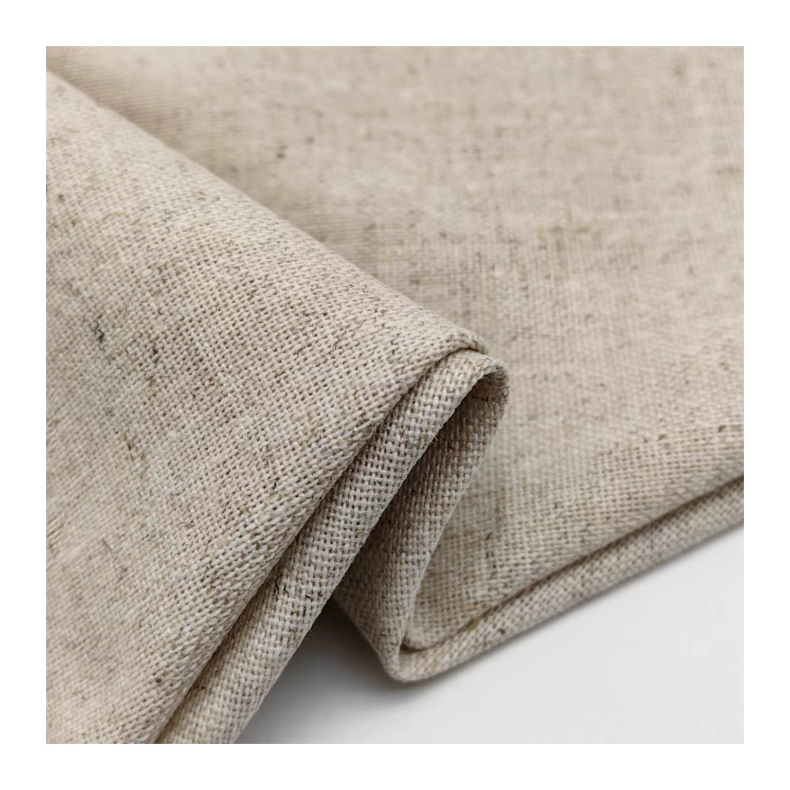 Original White New-product Natural Linen Fabric Cotton5% Linen10% Rayon30% Poly55% Plain eco-friendly fabric for clothing