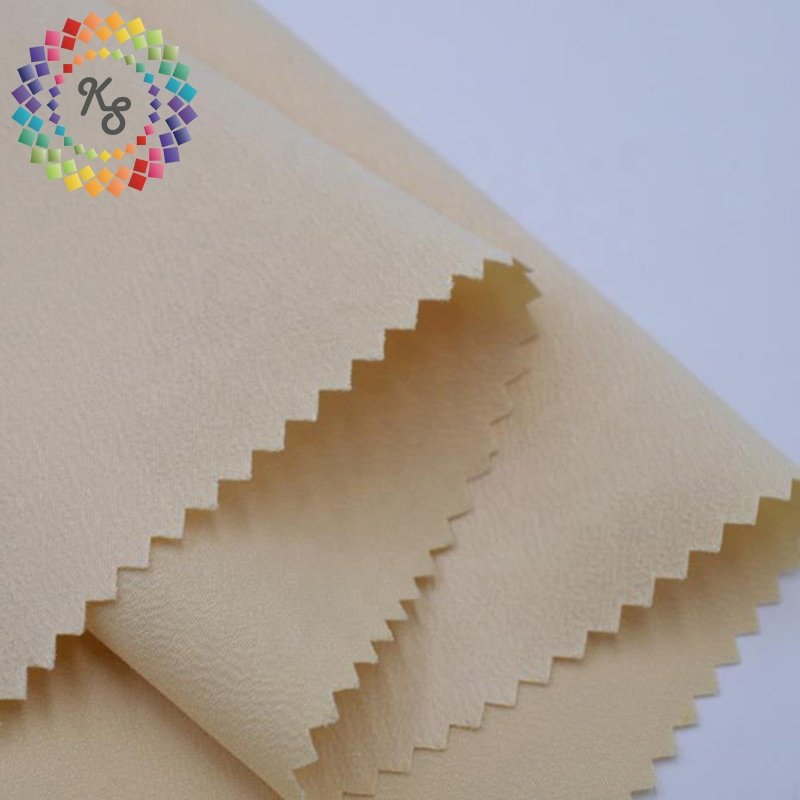 Soft 89% Polyester 11% Spandex Twill Stretch Crinkle Satin Fabric Textile