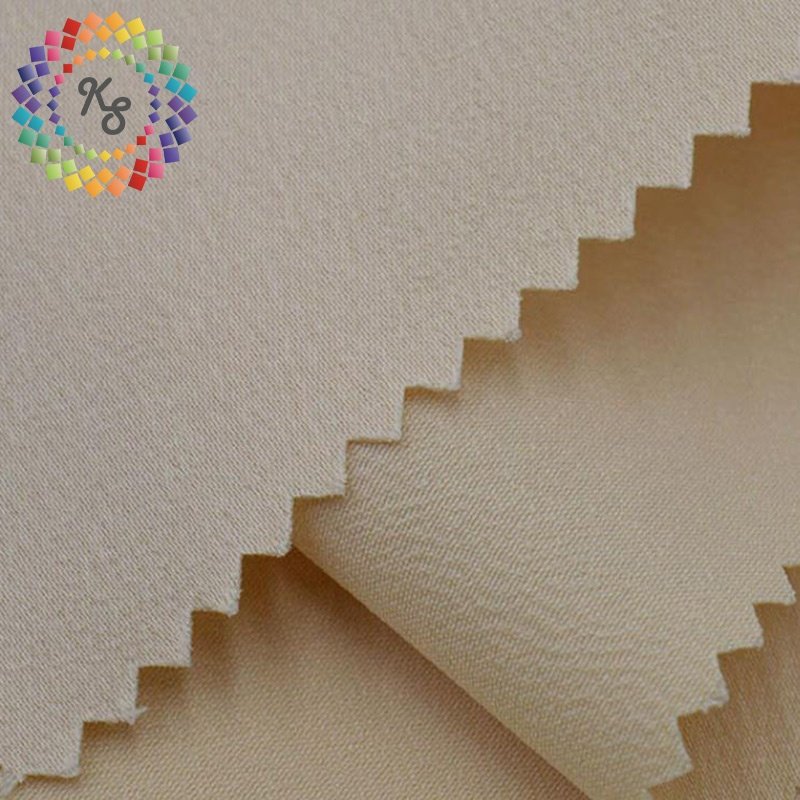 Soft 89% Polyester 11% Spandex Twill Stretch Crinkle Satin Fabric Textile