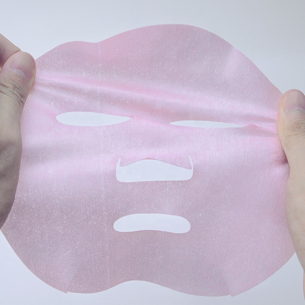 Solid Color Printed Facial Mask Sheet No Liquid Dry Facial Mask Sheet Custom Printed Facial Mask Cloth