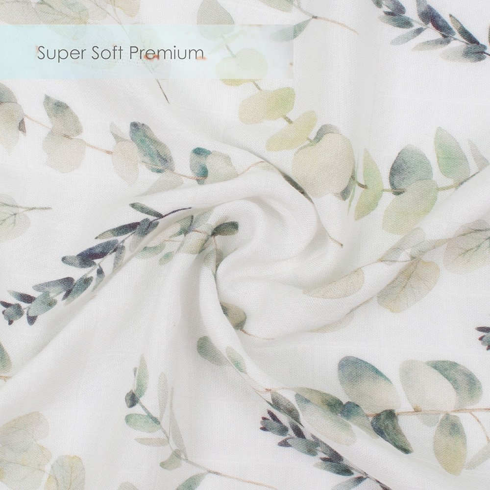 Custom 70% Bamboo 30% Organic Cotton Newborn Wrap Soft Baby Muslin Swaddle Blankets Neutral Receiving Blanket for Boys and Girls