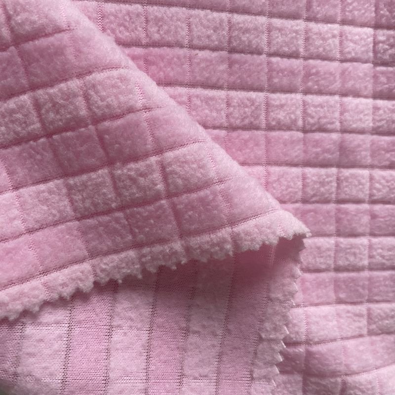 Cheap Price top sale guaranteed quality plaid polar fleece 100%Polyester knit fabric