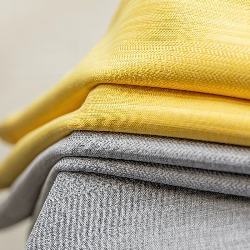 2024 Luxury Linen Blackout Window Curtains fabric for Living Room Premium Drapes Fabric