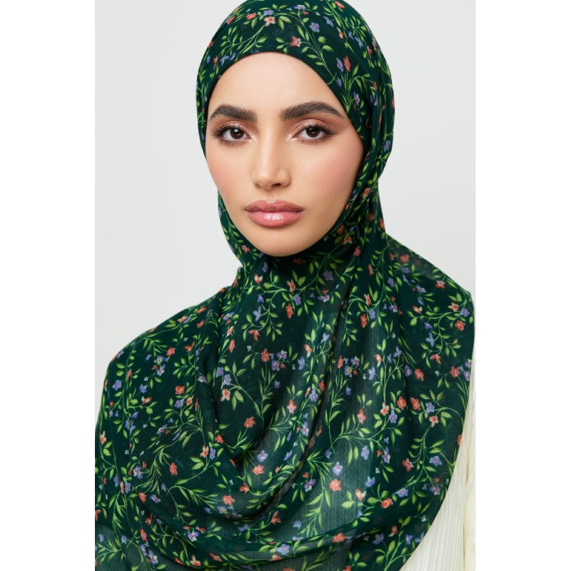 FRC Newest Fabric Modal Print Breathable Modal Hijab Tudung Scarf Bamboo Fiber Cotton Modal Printed Hijab Scarf For Muslim Women
