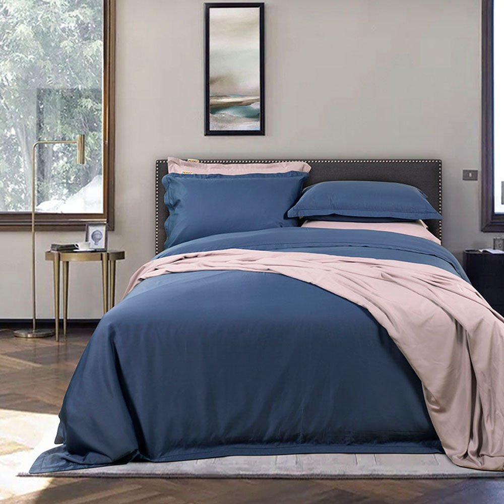 High Quality Bedsheets 100% Bamboo Bed Sheet Lyocell Bedding Sheet Sets Luxury Fitted Sheets Bed Set Embroidery