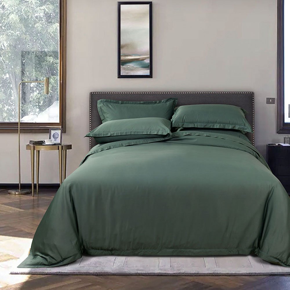 High Quality Bedsheets 100% Bamboo Bed Sheet Lyocell Bedding Sheet Sets Luxury Fitted Sheets Bed Set Embroidery