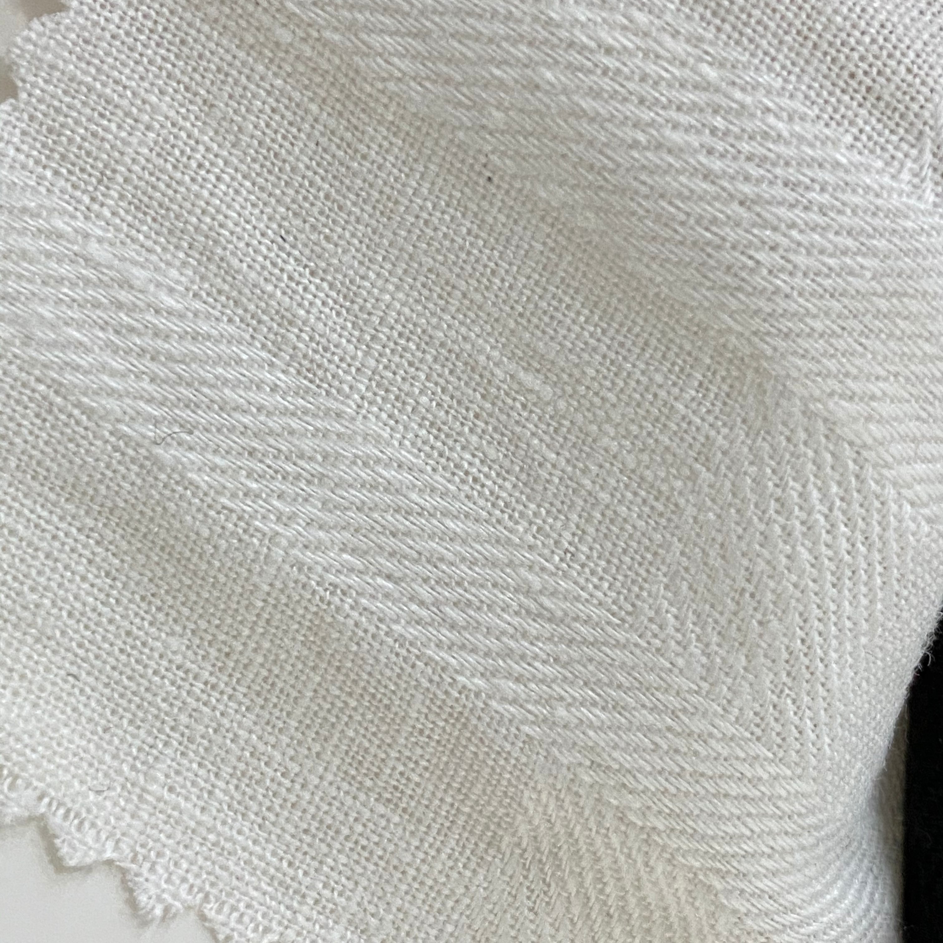 100% Pure Natural Organic Fiber Linen Jacquard Solid Blue Black Woven french flax Stone Wash fabric for Shirting Suiting Garment