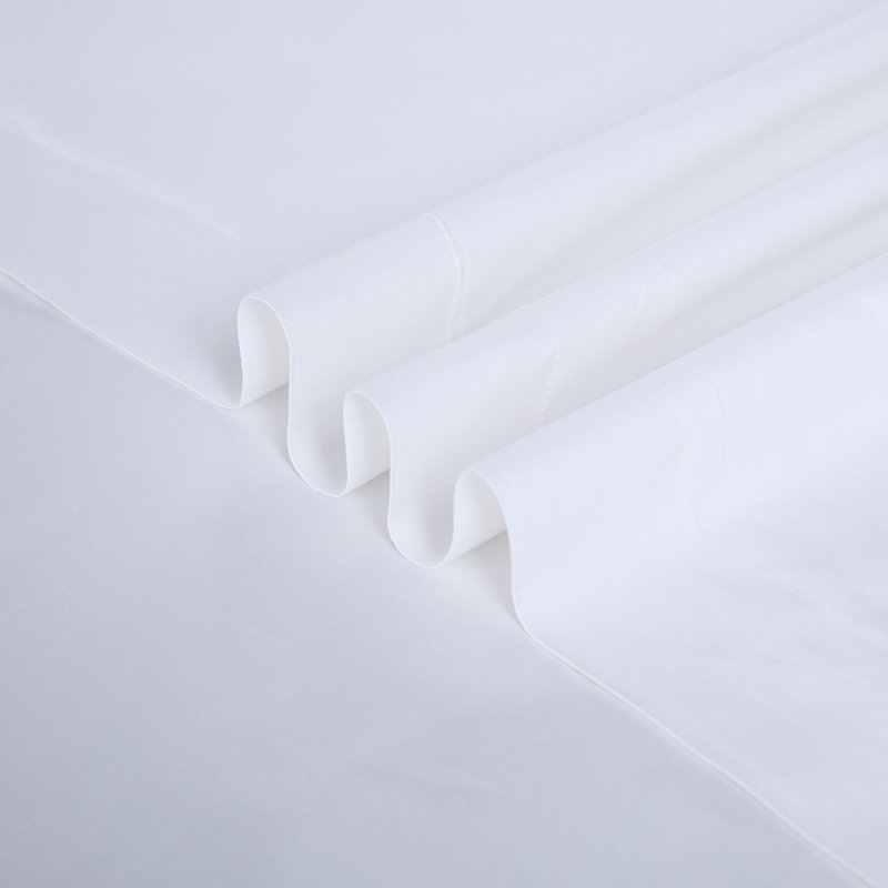 White Satin Comforter 100% Cotton Commercial Bed Linen for Hotel 300TC Bedding Set Soft Bedding Sets