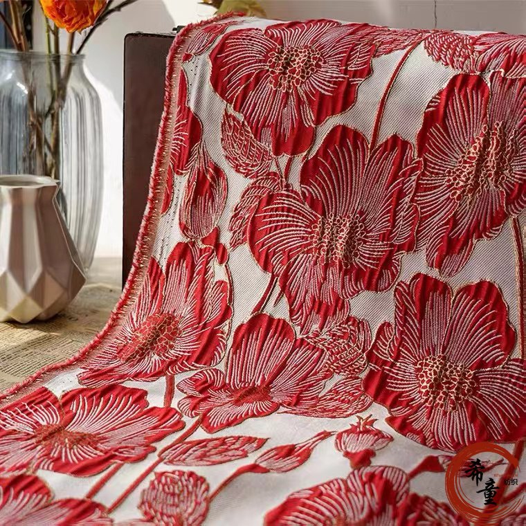 Wholesale Comfortable 100% Polyester Brocade Fabric xitong Textile YARN DYED fabric for dress