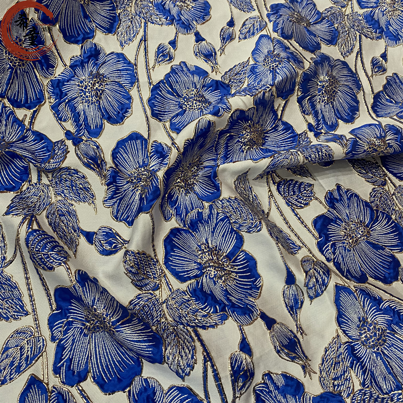 Wholesale Comfortable 100% Polyester Brocade Fabric xitong Textile YARN DYED fabric for dress