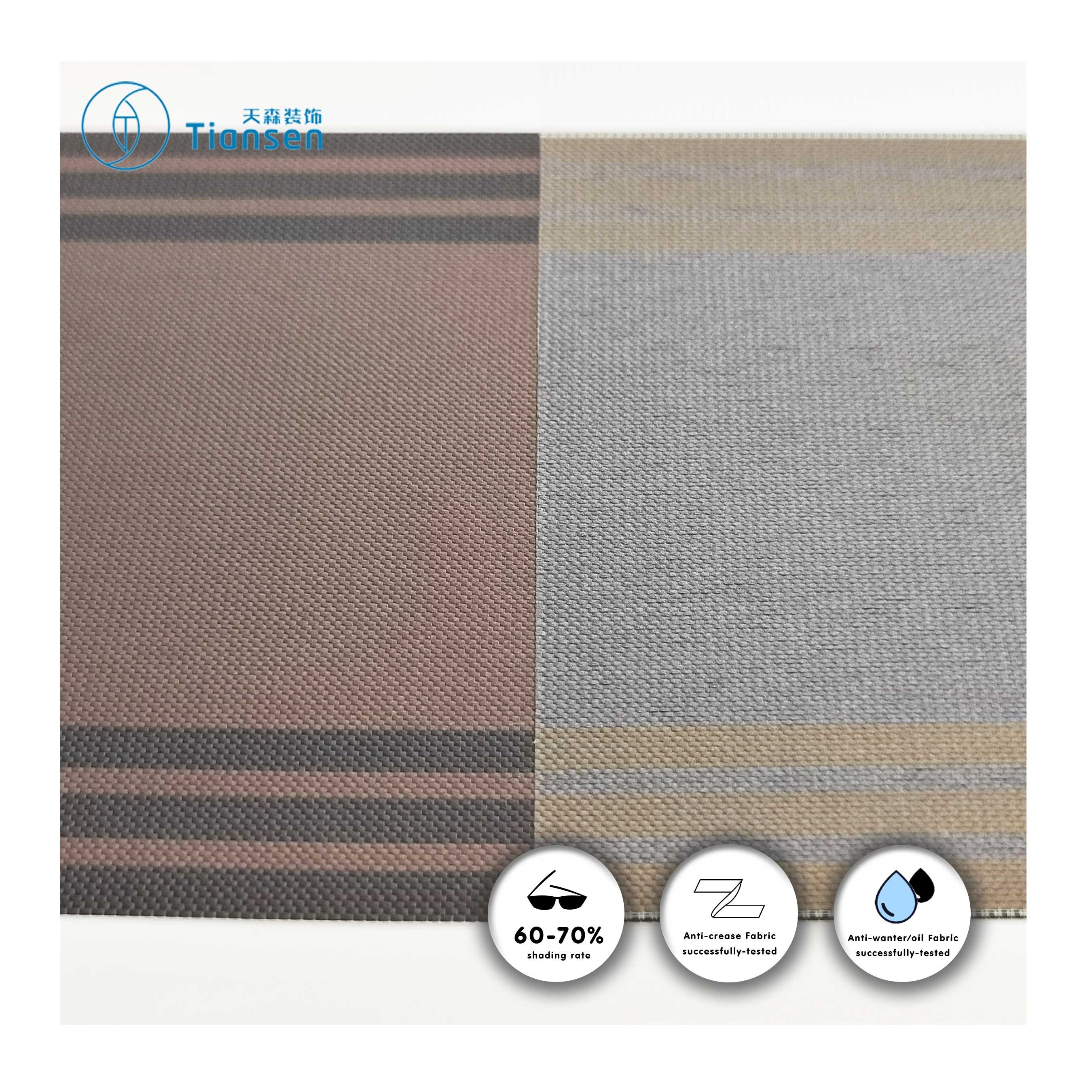 Factory Direct Polyester Sunscreen Blind Roller Blind Curtain Fabric For Interior Decoration