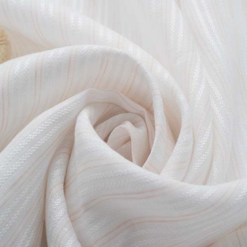 Fabric supplier promotional high quality custom yarn dyed linen viscose womens shirt wholesale fabric dress fabrics for clothing