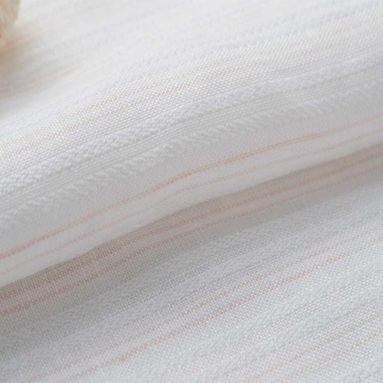 Fabric supplier promotional high quality custom yarn dyed linen viscose womens shirt wholesale fabric dress fabrics for clothing