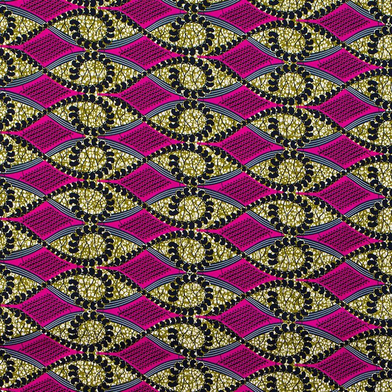 New Arrival Nigerian DIY Dress Material African 100% Polyester Wax dyed java print fabrics 6yards
