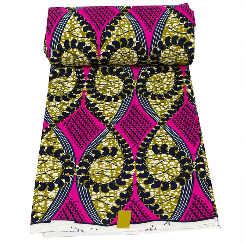 New Arrival Nigerian DIY Dress Material African 100% Polyester Wax dyed java print fabrics 6yards