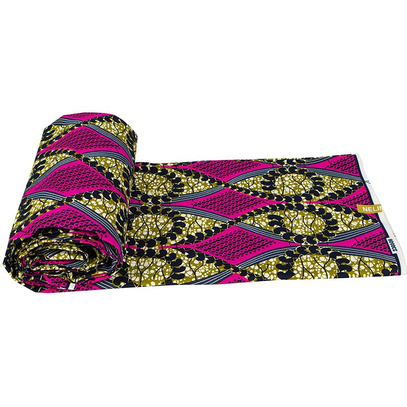 New Arrival Nigerian DIY Dress Material African 100% Polyester Wax dyed java print fabrics 6yards
