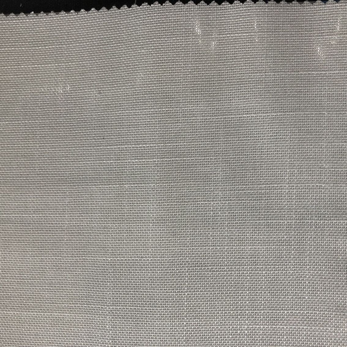 FR voile linen polyester flame retardant sheer fabric