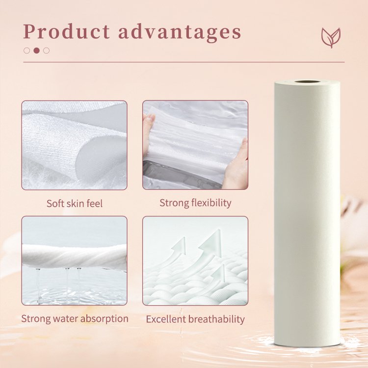 Biodegrad PLA Bamboo Woodpulp Rayon Viscose Cotton Spunlace Nonwoven Non-woven Fabric Manufacturer
