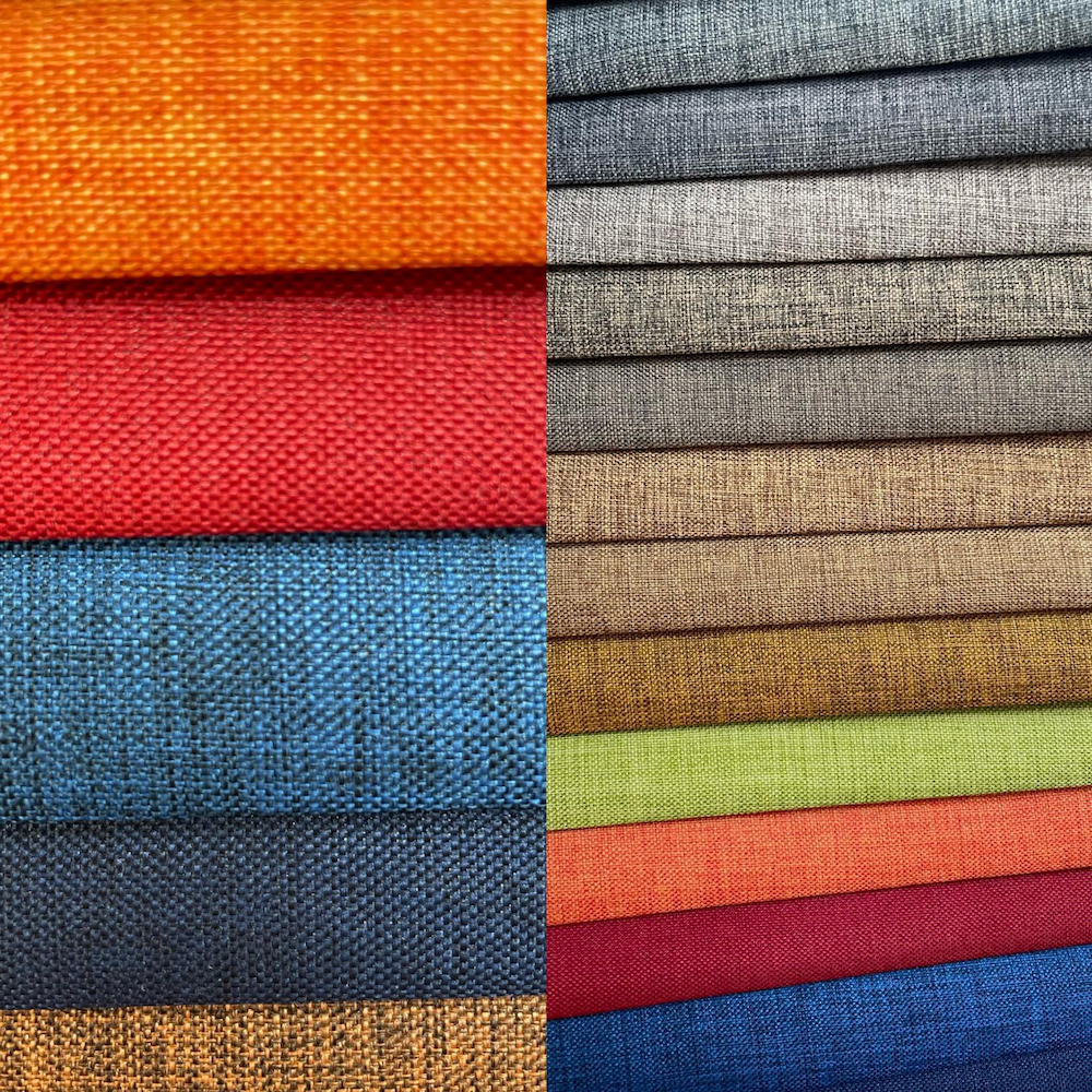 Wejoy custom 100% polyester composite faux linen fabrics for furniture sofa