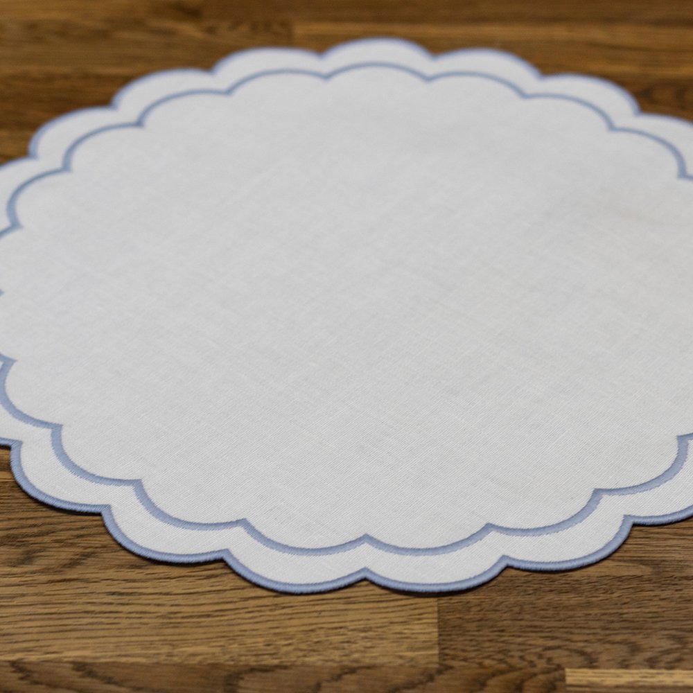 300 Colors Personalized Modern embroidered Lines washed flax pure fabric custom 100% cloth linen Napkins placemat