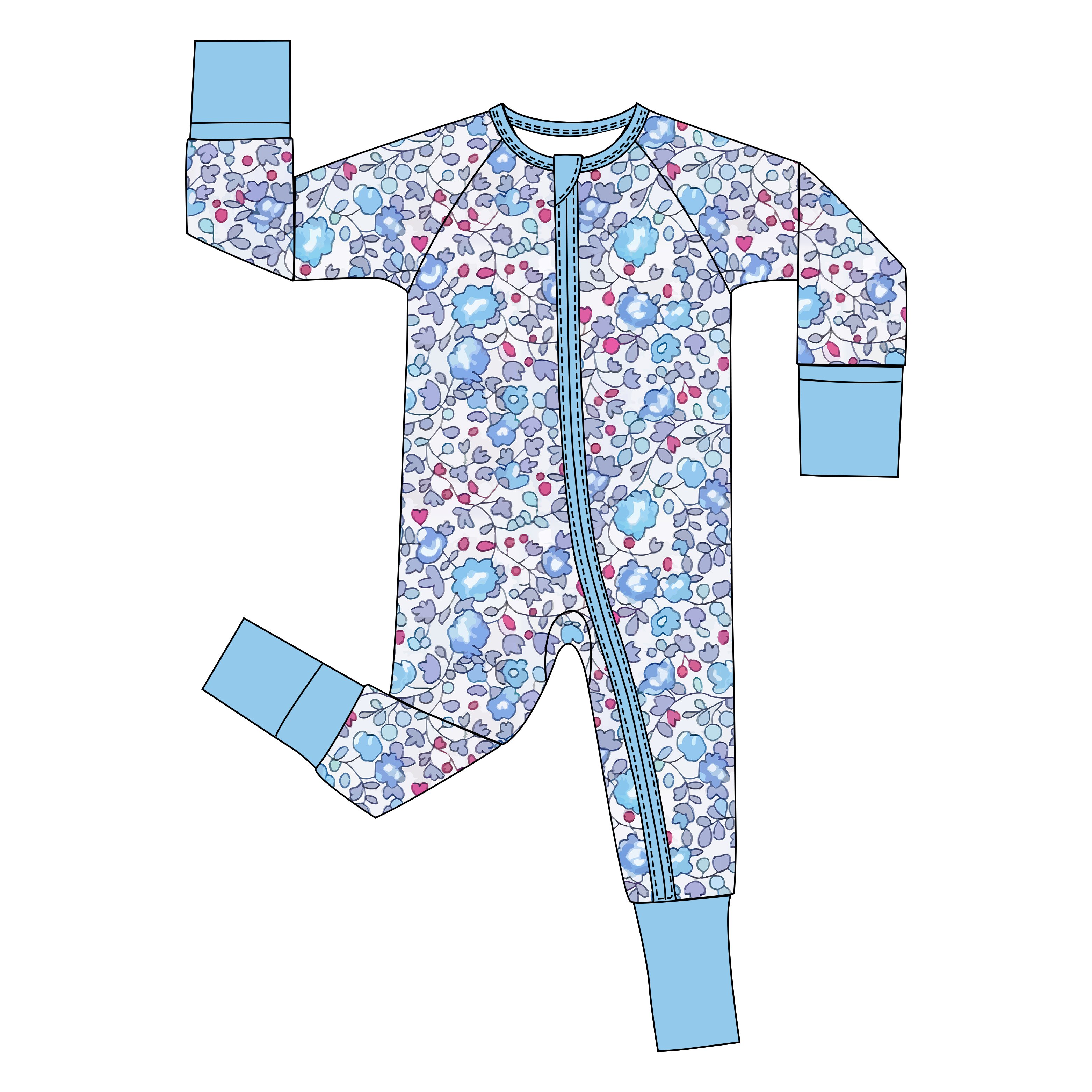 Custom Print Bamboo Fabric Newborn Baby Infant Zipper Clothes Onesie Rompers Bamboo Viscose Toddler Pajamas bamboo