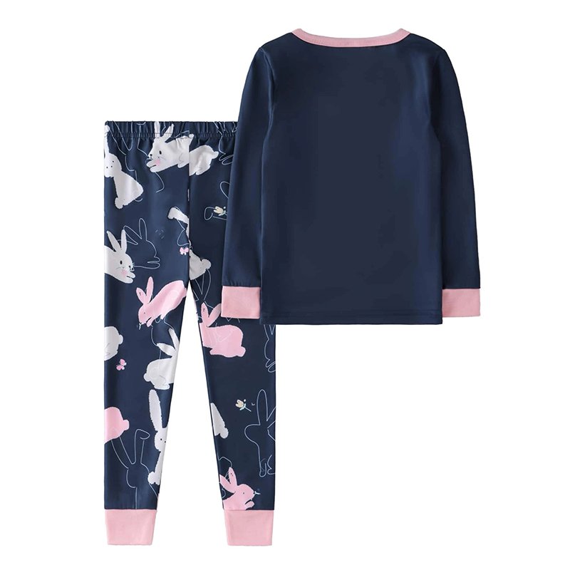 Wholesale Animal Custom Printing Bamboo Pajamas Cotton Kid Clothes Set Sleepwear Two Piece Children Clothing For Girls