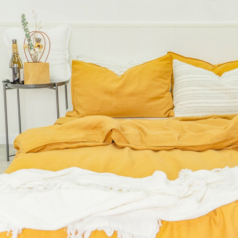 best drap de lit dans son coffret set of curtain and bed sheets linen duvet cover
