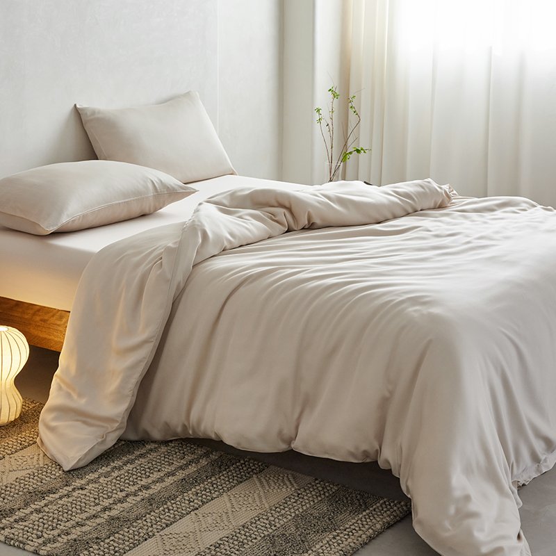 customized fashion packaging style with logo wholesale manufacturer silky feeling organic bamboo fabric bedding for bedroom