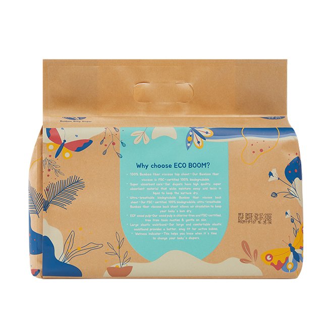 ECO BOOM diaper maker cotton disposable bamboo aloe extract degradable non-rash