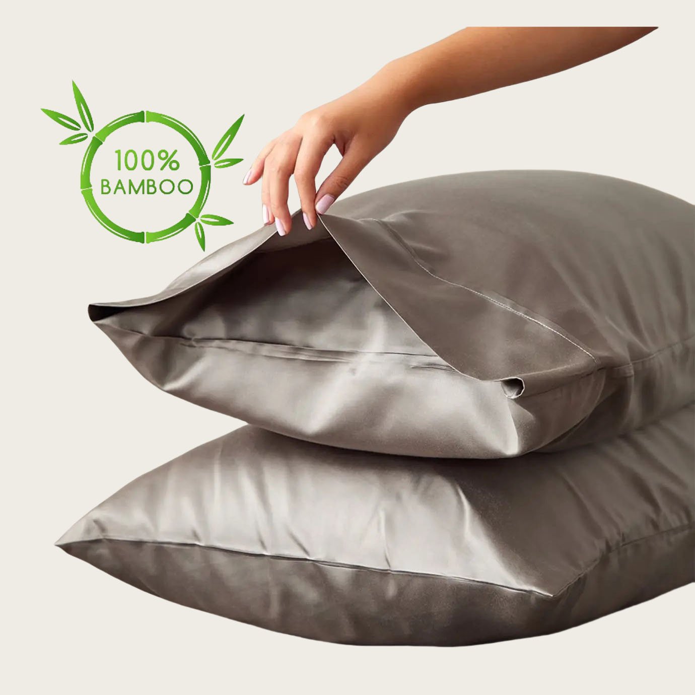 Help sleep 100% bamboo fiber pillow case silky bamboo pillowcase