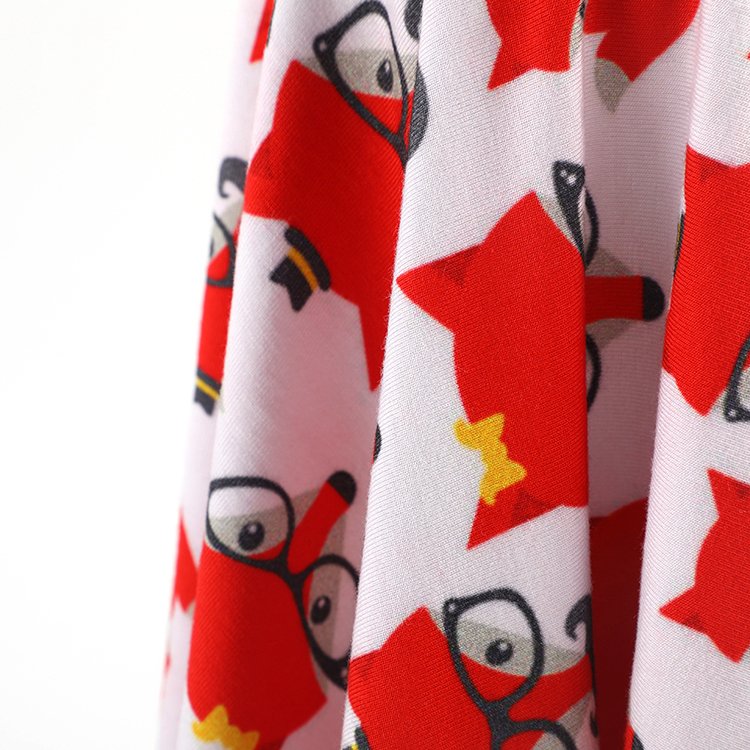 Custom Print On Bamboo Lycra Fabric