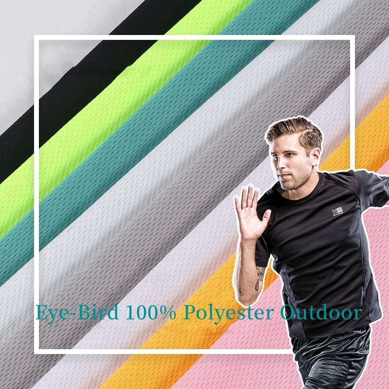 100 Polyester Quick Dryer Brushed Tricot Mesh Fabric for Sports Wear School Uniform Sports Shoes Car Plain Toy Customized