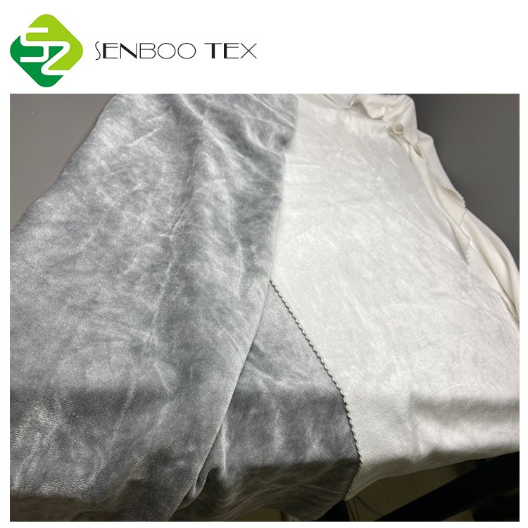 OCS Certified 53% Bamboo 22% Organic Cotton 25% Poly Velour Fabric Customized Eco-Friendly Women's Fashion Wear