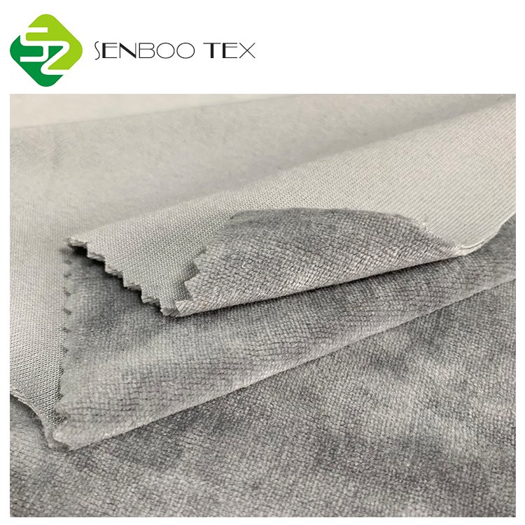 OCS Certified 53% Bamboo 22% Organic Cotton 25% Poly Velour Fabric Customized Eco-Friendly Women's Fashion Wear