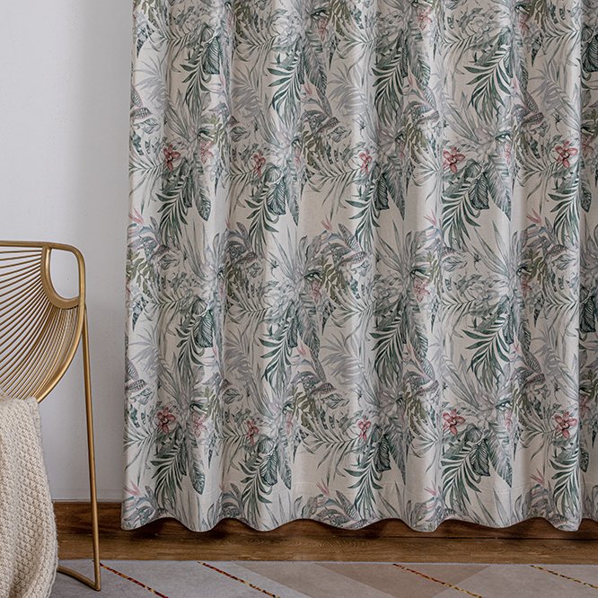 21 Colors 110/280cm Rainforest Digital Printing Curtains Noise-Reduced Blackout Fabric Roll Woven and Knitted Textiles