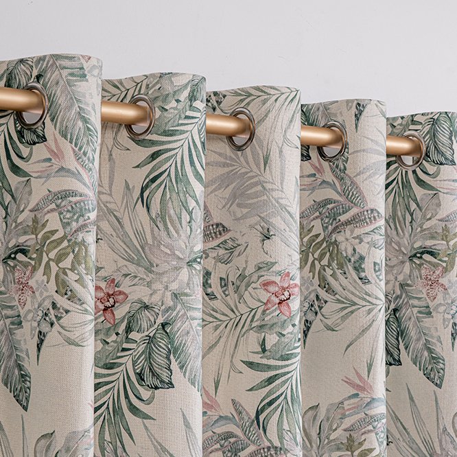 21 Colors 110/280cm Rainforest Digital Printing Curtains Noise-Reduced Blackout Fabric Roll Woven and Knitted Textiles