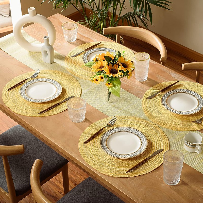 Placemats Modern Wholesale Cheap Cotton Washable Cotton Placemats With Fringe