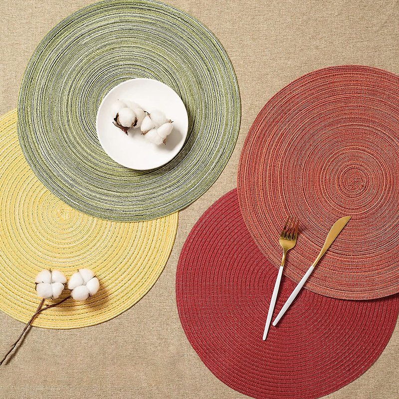 Placemats Modern Wholesale Cheap Cotton Washable Cotton Placemats With Fringe