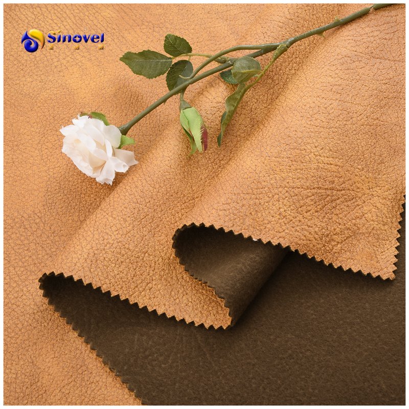 High Quality 100% Polyester Bronzed Suede Fabric For Sofa