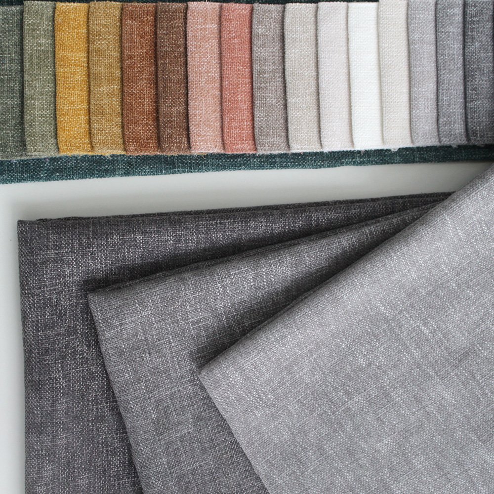 Latest Design Home Decor Fabric 100 Polyester Linen Sofa Fabric For Upholstery Furniture