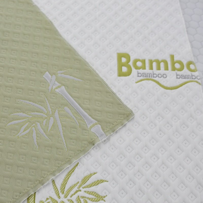 High quality China Comfortable & Antimicrobial Bamboo Fiber Jacquard Knitted Mattress Fabric