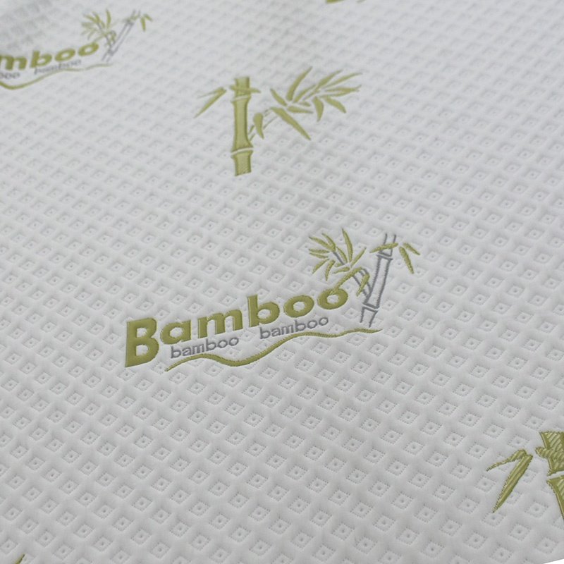 High quality China Comfortable & Antimicrobial Bamboo Fiber Jacquard Knitted Mattress Fabric