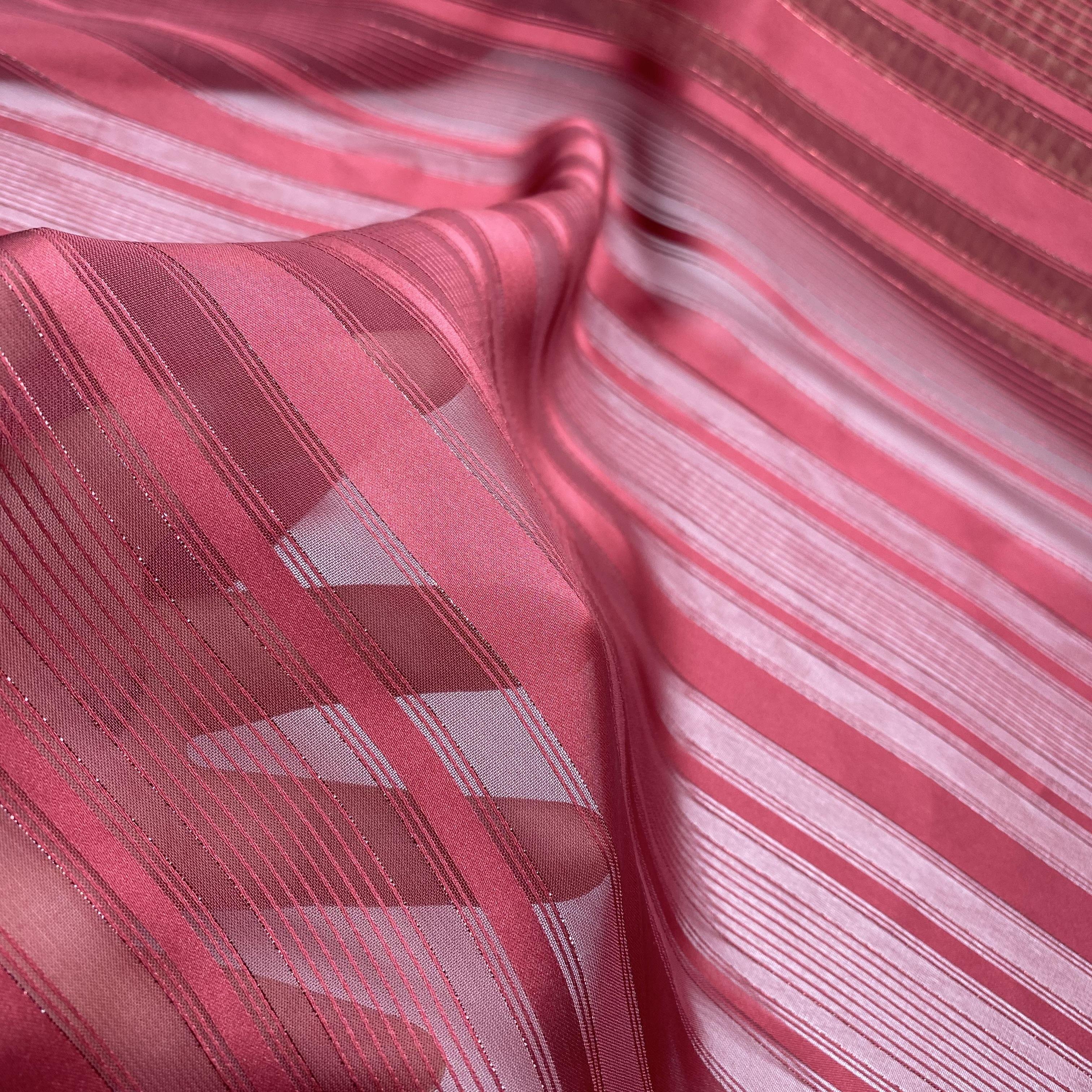 china fabric textile suppliers fabric wholesale stripe polyester metallic designer chiffon fabric and textiles for clothing