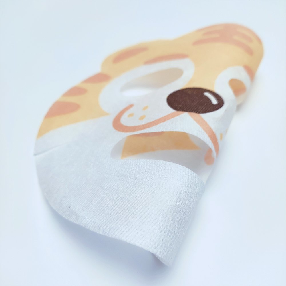 Pretty Tiger Cartoon Printing Facial Mask Sheet for Kids, Children - Made with 100% Cotton