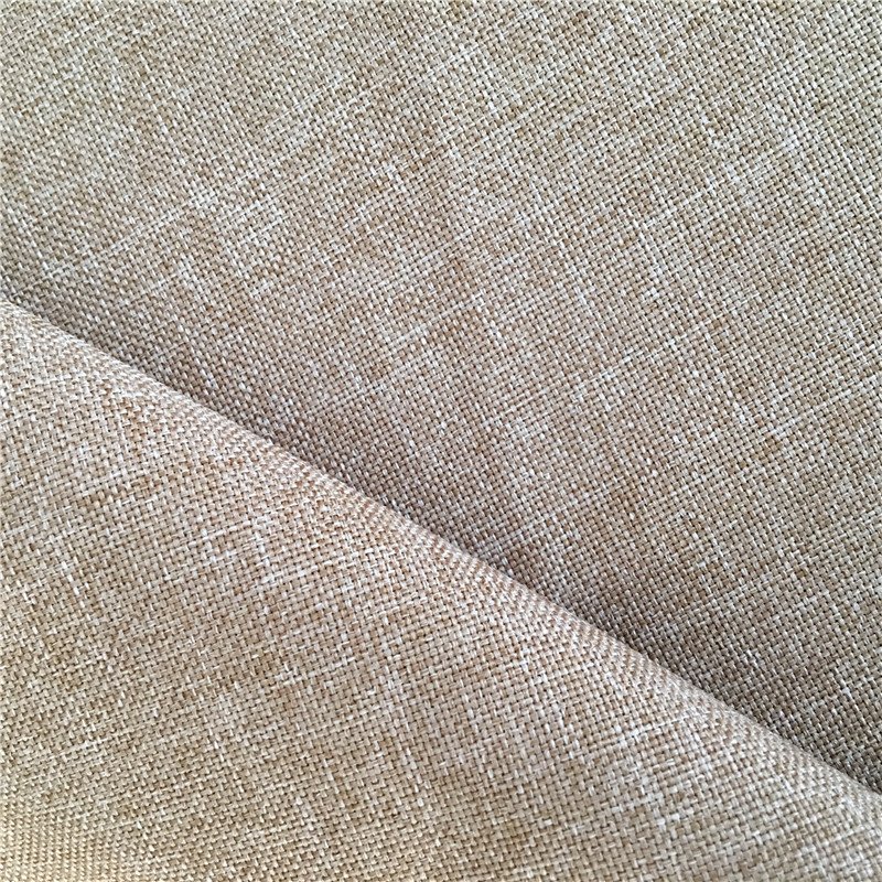 100% Polyester Two Tone Poly Linen Cationic Oxford Fabrics For Sofa Cloth