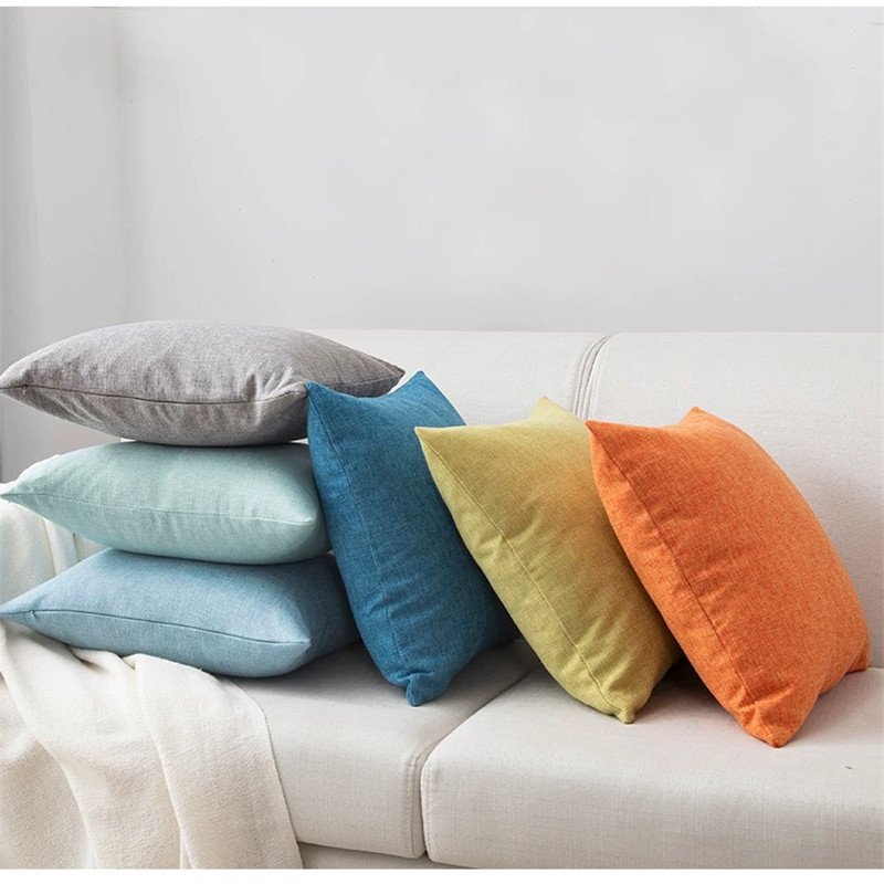 100% Polyester Two Tone Poly Linen Cationic Oxford Fabrics For Sofa Cloth